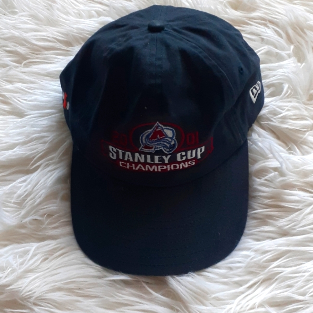 2001 Colorado Avalanches Stanley Navy Blue Cap New Era